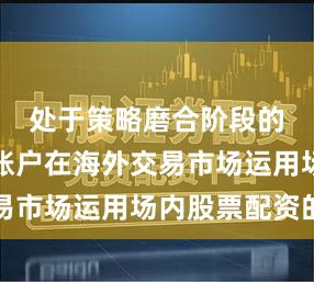 处于策略磨合阶段的调整型账户在海外交易市场运用场内股票配资的