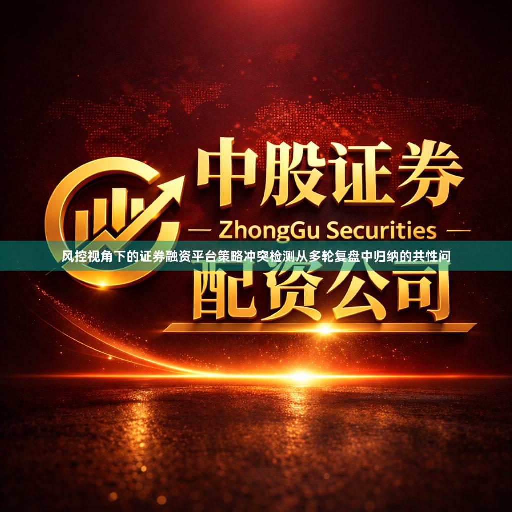 风控视角下的证券融资平台策略冲突检测从多轮复盘中归纳的共性问
