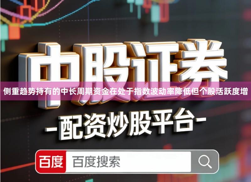 侧重趋势持有的中长周期资金在处于指数波动率降低但个股活跃度增